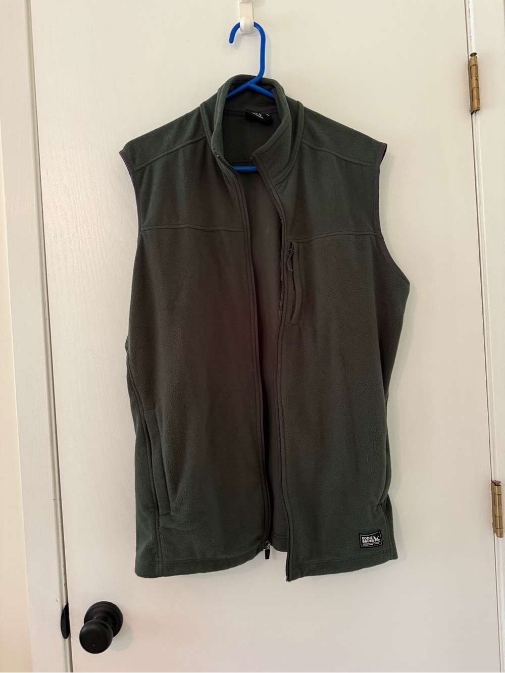 Eddie Bauer Olive Green Fleece Vest